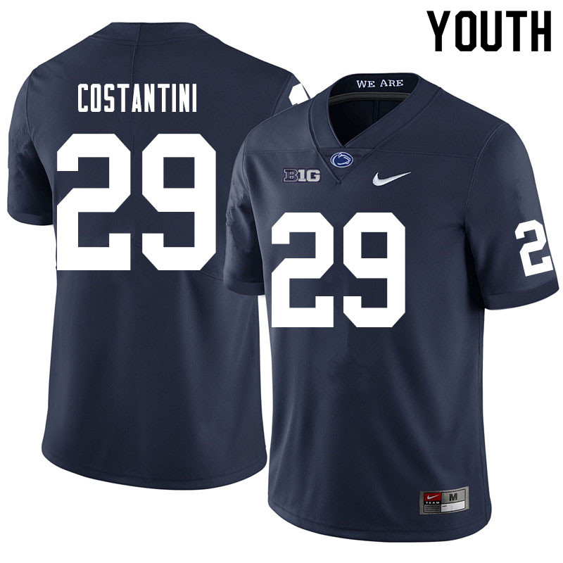 NCAA Nike Youth Penn State Nittany Lions Sebastian Costantini #29 College Football Authentic Navy Stitched Jersey BPM6298NB